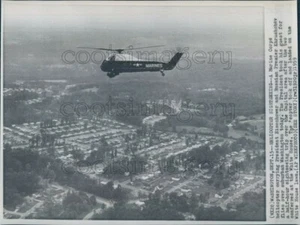 1959 Pressefoto US Marine Hubschrauber fliegt über Washington DC 1950er - Bild 1 von 2