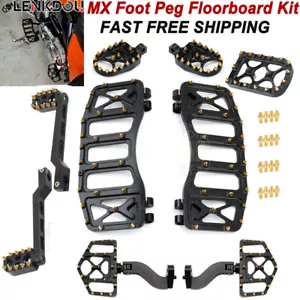 For Harley Road Glide Softail MX Style Foot Peg Floorboard Shifter Peg Pedals - Picture 1 of 9