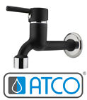 ATCO NINO schwarz Kaltwasserarmatur Wandarmatur Wandventil Kaltwasser Wasserhahn