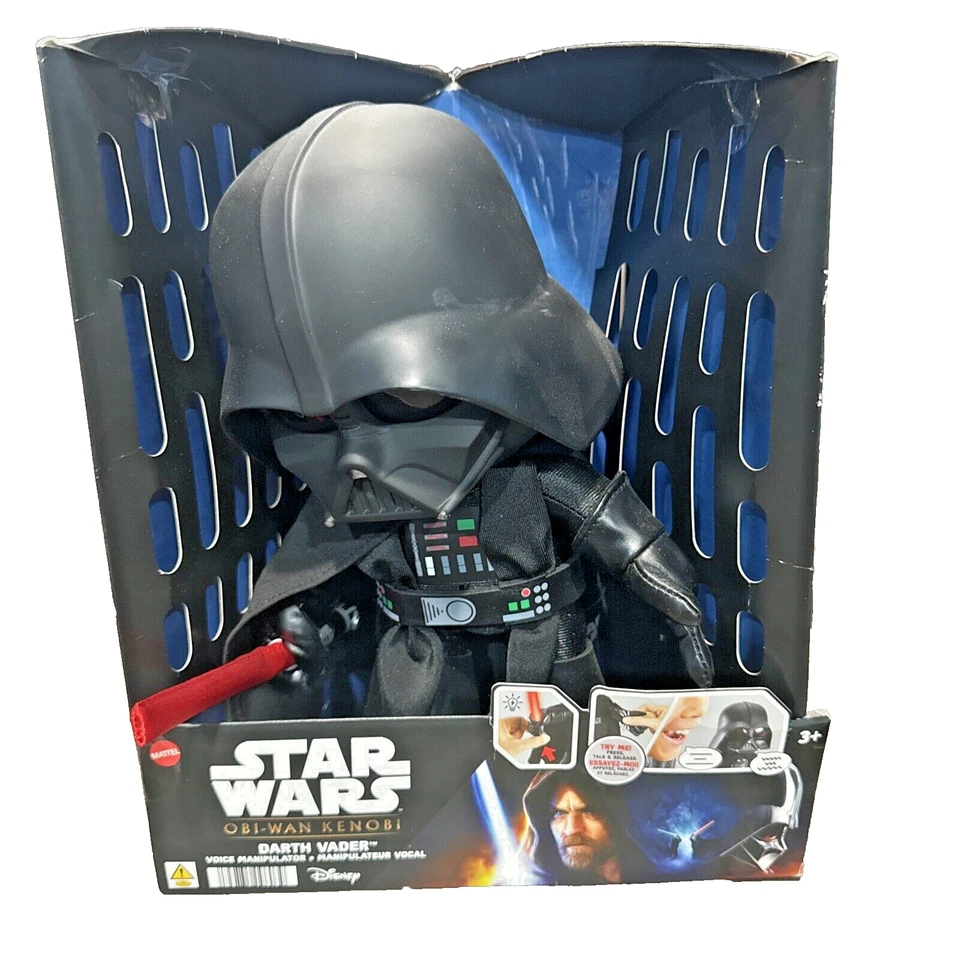 Manipulador de voz Star Wars Obi Wan Kenobi Darth Vader 11" ¡NUEVO EN CAJA! ¡Sable iluminado!! Foto 1 de 4
