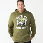 Men?S Big & Tall 2Xlt Adult Star Wars ?Give Me Some Space? Hoodie Mandalorian