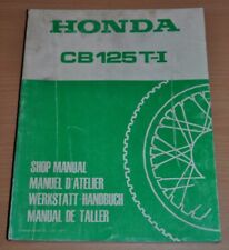HONDA CB 125 T-I Stand 1977 Shop Manual Motor Getriebe Buch Werkstatthandbuch 
