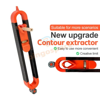 Profile Scribing Ruler Contour Gauge W/ Lock Adjustable Locking Woodworking Tool - Image 1 of 4