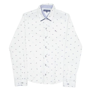 TOMMY HILFIGER Anchor Girls Shirt White Long Sleeve XL - Picture 1 of 6