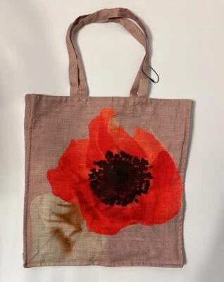 Nuevo Shopper de Tela Zara Rosa Espalda Flor Grande  Foto 1 de 4