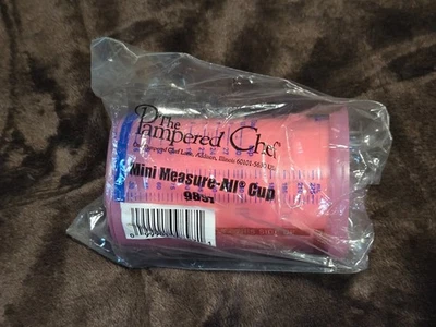 Pampered Chef  Measure Cup -1 CUP Wet/Dry, #9897 Breast Cancer Awareness Pink - Image 1 of 4