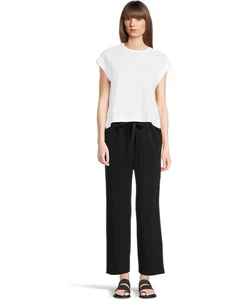 Lilla P 100% Cotton Canvas Drawstring Waist Black Pants~ Size Small ~Retail $178 - Picture 1 of 10