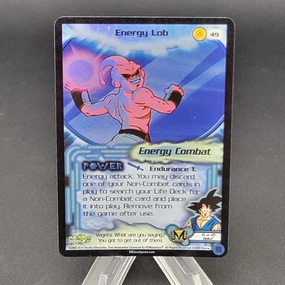 DBZ Dragon Ball Z FOIL Energy Lob 49 CCG Limited Kid Buu Saga LP - Image 1 of 4