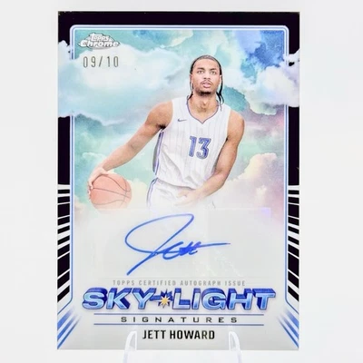 Jett Howard 2024-25 Topps Chrome /10 Skylight Signatures Black Refractor Magic🔥 - Image 1 of 4