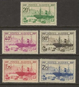 ALGERIA Classics...Sc #126-130 (#128 is THINED)...Mint HH...1939...SCV 23,90 $ - Bild 1 von 1