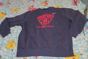 Nike Radford University Highlander Lacrosse Sweatshirt Navy Blau Rot LG Swoosh - Bild 1 von 6