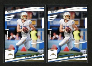 ZWEI (2) 2022 Panini Prestige - #151 Justin Herbert Los Angeles Charger Card Lot - Bild 1 von 2