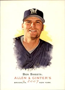 2007 Topps Allen & Ginter's - Ben Sheets #155 - Picture 1 of 2