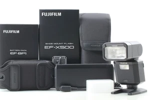 [Unused in Box] Fujifilm EF-X500 Clip On Flash / Battery Pack EF-BP1 From JAPAN - Picture 1 of 11