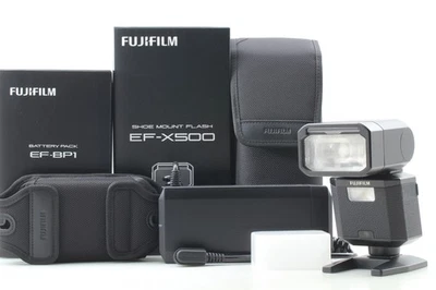 [Unused in Box] Fujifilm EF-X500 Clip On Flash / Battery Pack EF-BP1 From JAPAN - Image 1 of 4