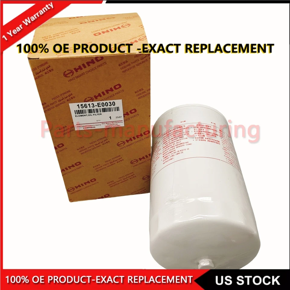 Genuine OEM Hino Oil Filter 258 268 338 2005-2020 NEW Foto 1 de 4