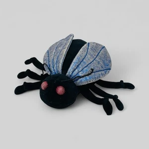VTG Manhattan Toy Co House Fly Plush Bean Bag Stuffed Animal Bug 5” Flaws HTF - Picture 1 of 6