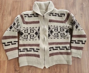 De Colección Cowichan Dude The Big Lebowski Suéter Cárdigan Lana Thunderbird Para Hombres Grande - Imagen 1 de 8