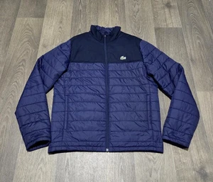 Lacoste ' Lightly Padded ' Jacket - Mens Medium ( 4 ) - Navy Blue - Picture 1 of 9