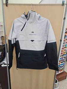 Montec Womens Ski Jacket Soft Gray/black Size S Dune Insulated Hooded Pullover - Picture 1 of 12