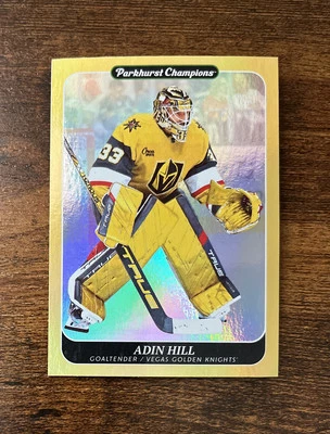 2023-24 Parkhurst Champions Gold Rainbow #134 Adin Hill Vegas Golden Knights - Image 1 of 2