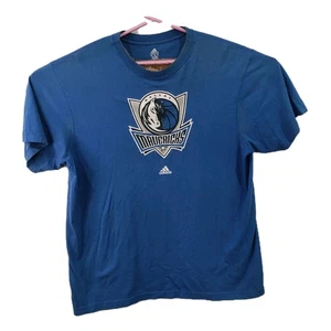 Dallas Mavericks Adidas Men's 2XL Blue Graphic Print T Shirt Stains See Pics - Picture 1 of 12