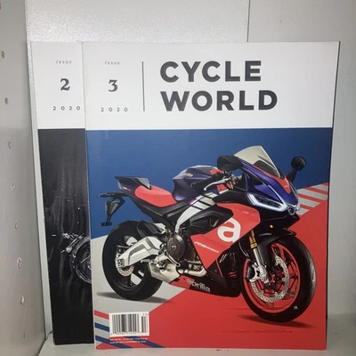 CYCLE WORLD ISSUE 2 & 3 2020. Motorcycle Magazine Aprilla Suzuki - Image 1 of 2