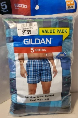 Gildan Men's Underwear Boxers, Multipack Medium, Assorted (5-pack)  - Image 1 of 2