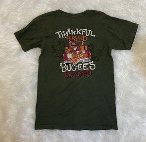 Buc-ees olivgrünes T-Shirt Pumpkin Thankful Blessed Obsessed Erwachsene Gr. S - Bild 1 von 4