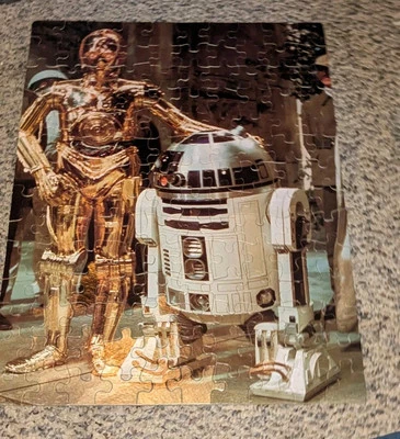 Rompecabezas Star Wars Kenner 140 piezas C-3PO/R2-D2 1977 14 x 18 40100 COMPLETO Foto 1 de 3