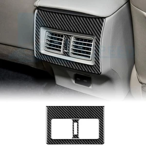 Rear Central Air Outlet Vent Cover Black Carbon Fiber Fit Toyota Camry 2018-2024 - Picture 1 of 9