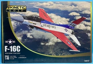 Kinetic Model 1/48 K48107 F-16C Viper Demo Team 2024 Brand New Complete - Picture 1 of 2