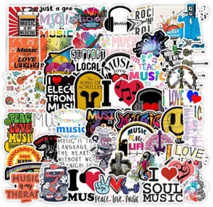 ⭐50 Stück Music Style, Stickerbomb / Aufkleber Love Music / Rock / Soul style - Picture 1 of 5