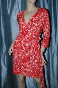 NEU MIT ETIKETT DVF WICKELKLEID Gr. 10 ORANGE SCHLANGENHOSE NEU JULIAN (SELTEN) - Bild 1 von 7