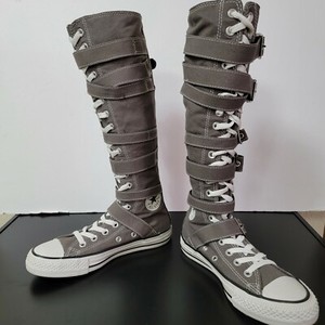 blue knee high converse