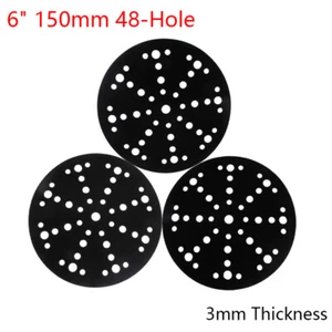6" 48-Hole Interface Pad Hook & Loop Sanding Polishing Disc Backing Pads Cushion - Picture 1 of 7