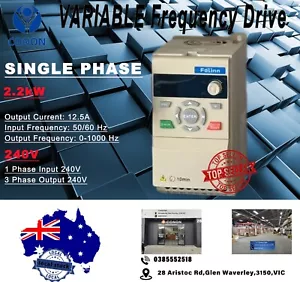 2.2kw/3HP 240V Single to Three Phase Variable Frequency Drive Inverter VSD VFD - Picture 1 of 7