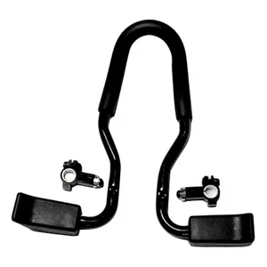 TranzX Alloy Bicycle Tri-Bar with Rubber Grips-Black - Picture 1 of 1