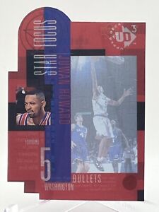 1997 Upper Deck UD3 NBA Star Focus Holo Die-Cut Card #37 Juwan Howard - Bullets