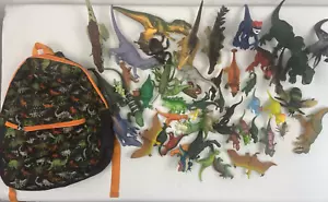 Lote De Más De 50 Dinosaurios Y Más Pequeños y Medianos Con Mochila Dino, Envío Gratis - Imagen 1 de 6