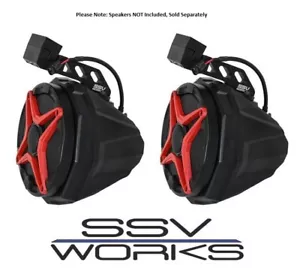 SSV Works Roll Cage Mount Speaker Pods - Unloaded for 2017-2022 Polaris General - Picture 1 of 3