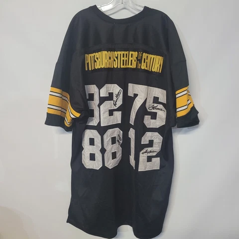 Pittsburgh Steelers Players Of The Century Greene Harris Bradshaw Swann Jersey Cover