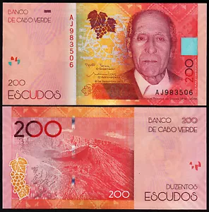 Kap, Kap Verde 200 Escudos 2019 (2021), UNC, Papier, P-NEU Signatur - Bild 1 von 3