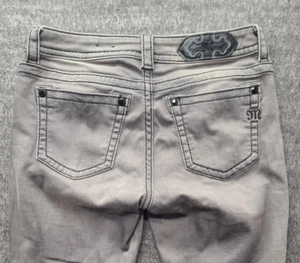 Miss Me Jeans Womens 28x30 Skinny Fit Tapered Leg Mid Rise Distressed Stretch - Picture 1 of 14