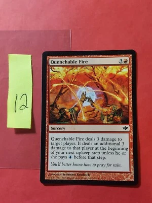 2009 Magic The Gathering Conflux #70 Quenchable Fire, C, Red, NF, cd12 - Image 1 of 2