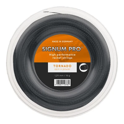 Signum Pro Tornado 16G 1.29mm Tennis String REEL 660 feet Impressive Spin