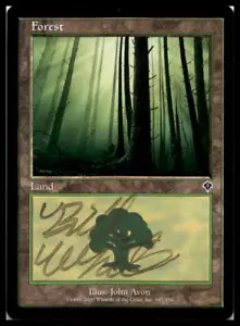 Forest (347) Signed Auto #7 Invasion Magic the Gathering MTG - Picture 1 of 2