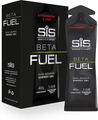 SCIENCE IN SPORT (SIS) Science In Sport | Beta Fuel Energy Gel | Strawberry and Lime | 6 pack