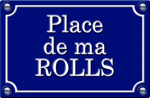 PLACE DE MA ROLLS ROYCE - 29cm AUFKLEBER STICKER AUTO PR0173 - Bild 1 von 1