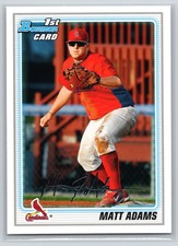 2010 Bowman Matt Adams #BP14    St. Louis Cardinals